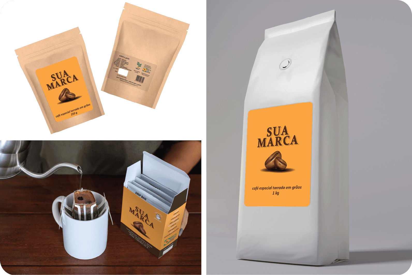Passo 1: Escolha o tipo de produto - Private Label Café Campeiro
